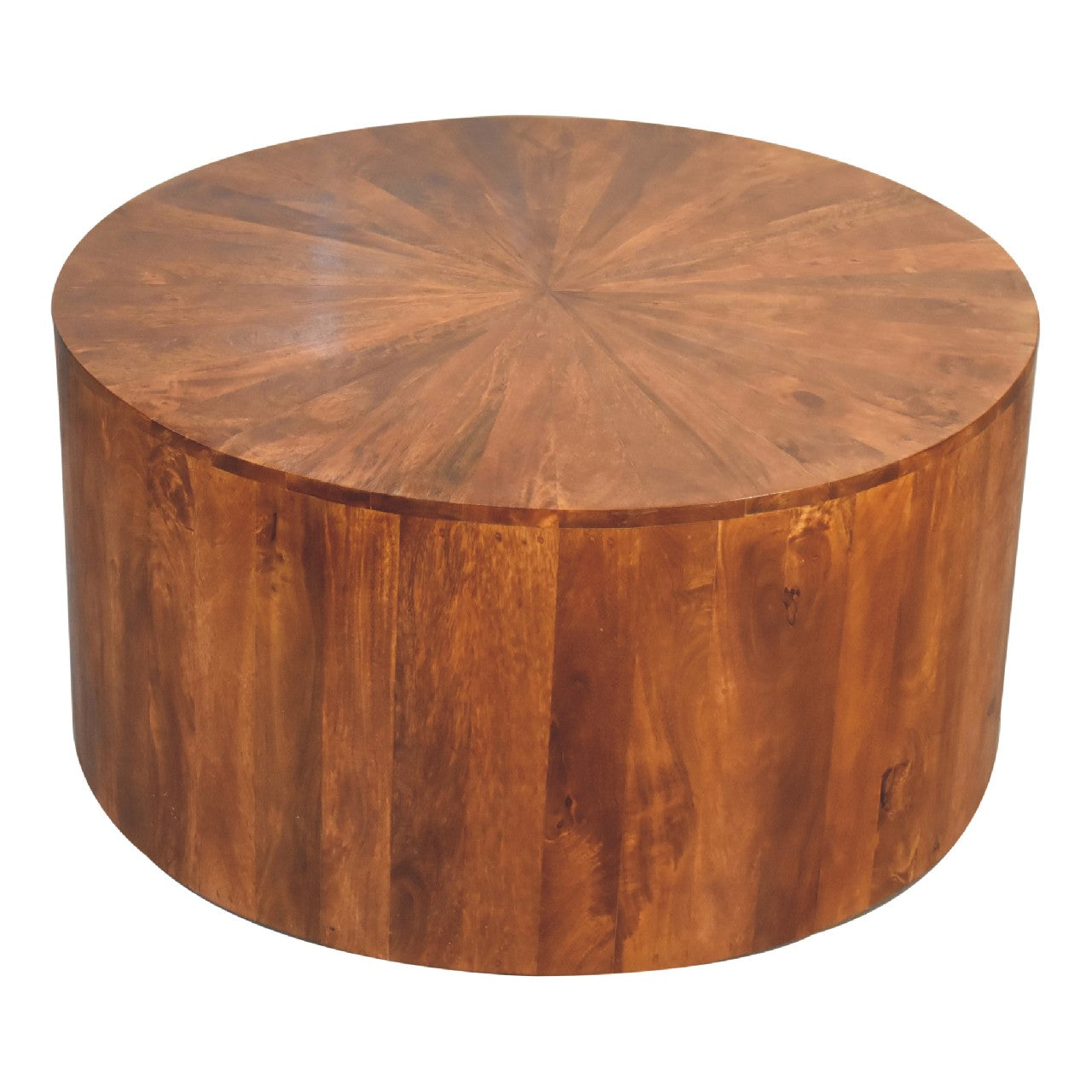 Chestnut Round Solid Wood Coffee Table