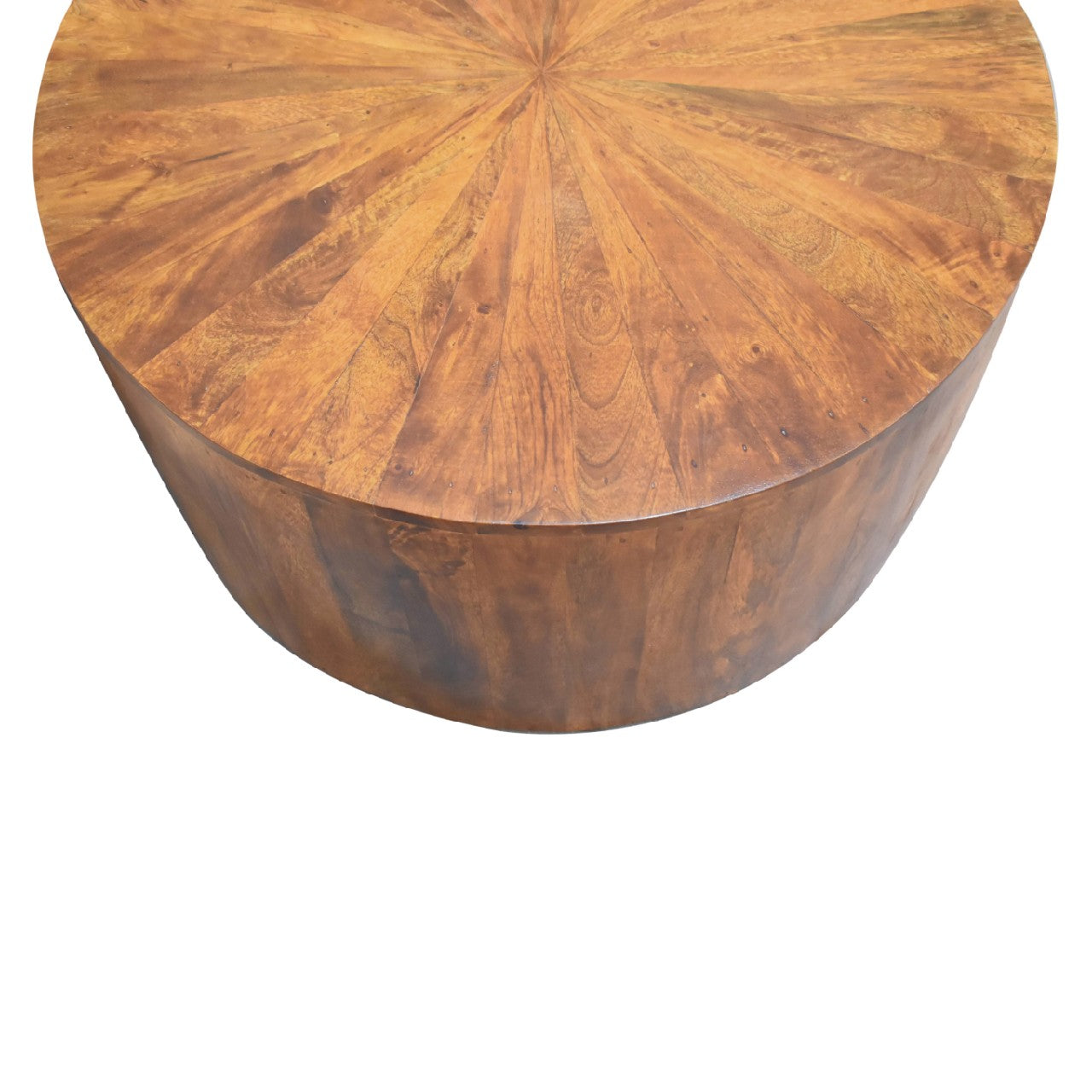 Chestnut Round Solid Wood Coffee Table