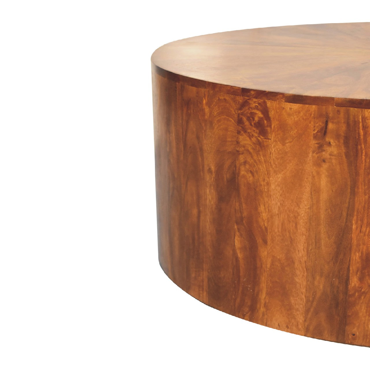 Chestnut Round Solid Wood Coffee Table