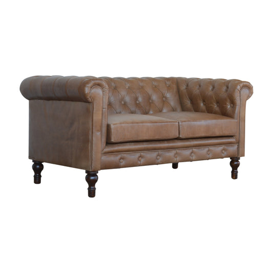 Buffalo Leather Chesterfield Sofa