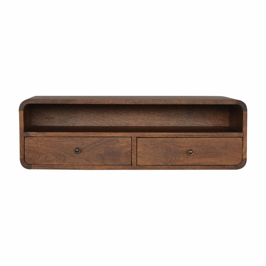 Chestnut Floating Console Table