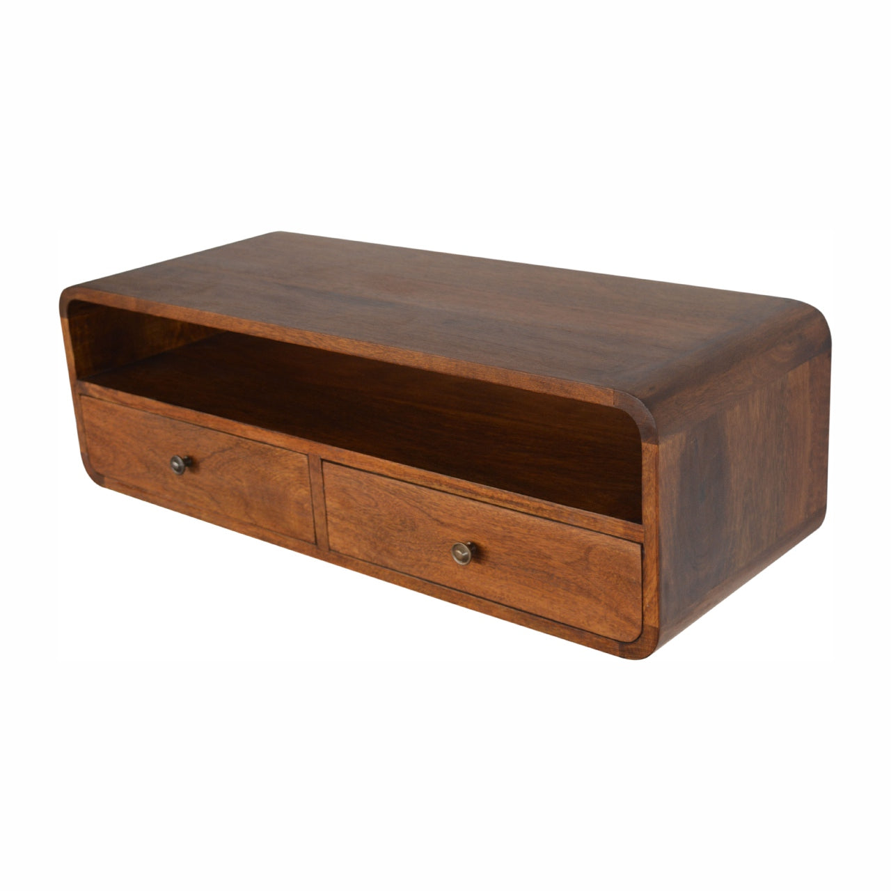 Chestnut Floating Console Table