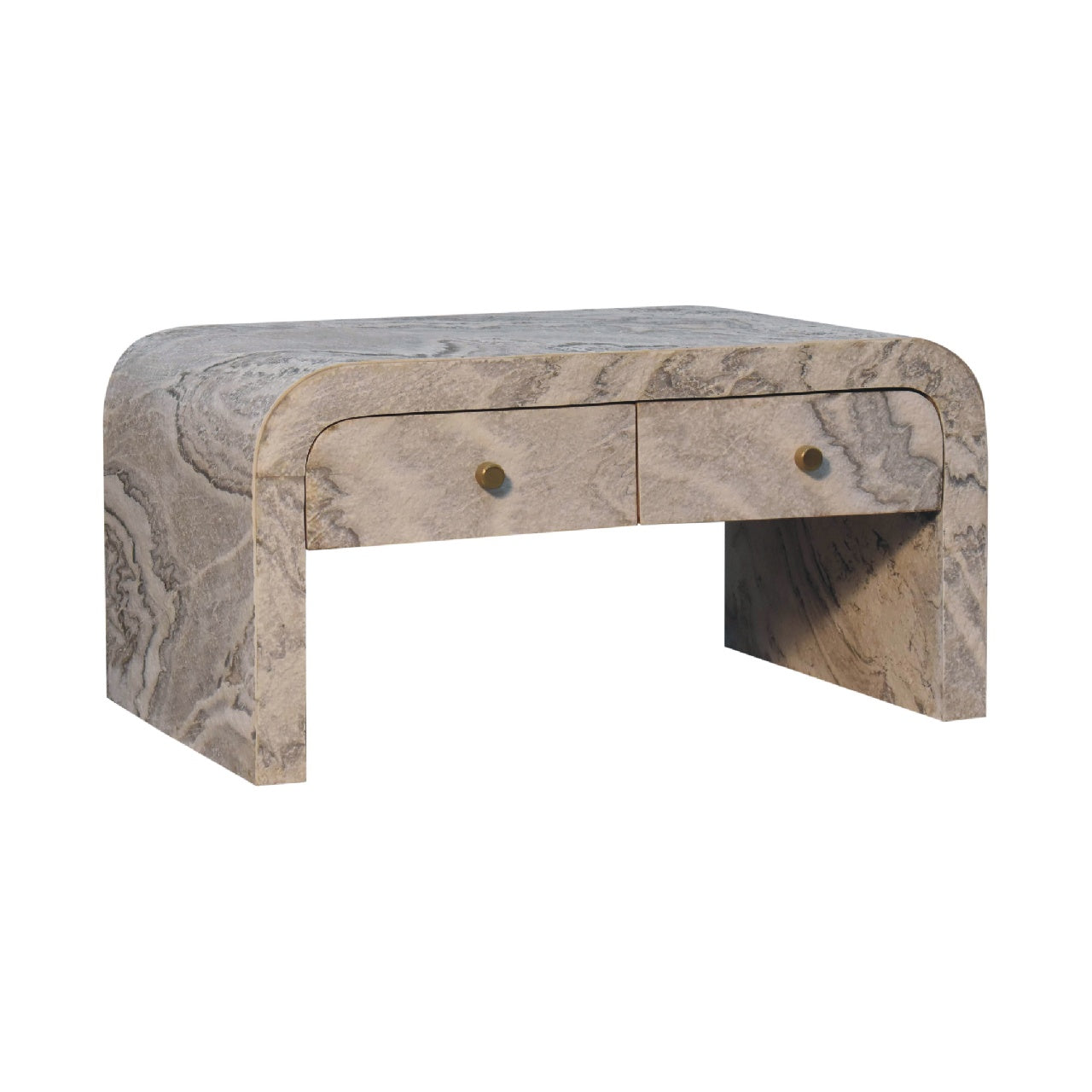 Nouveau Marble-Inspired Coffee Table