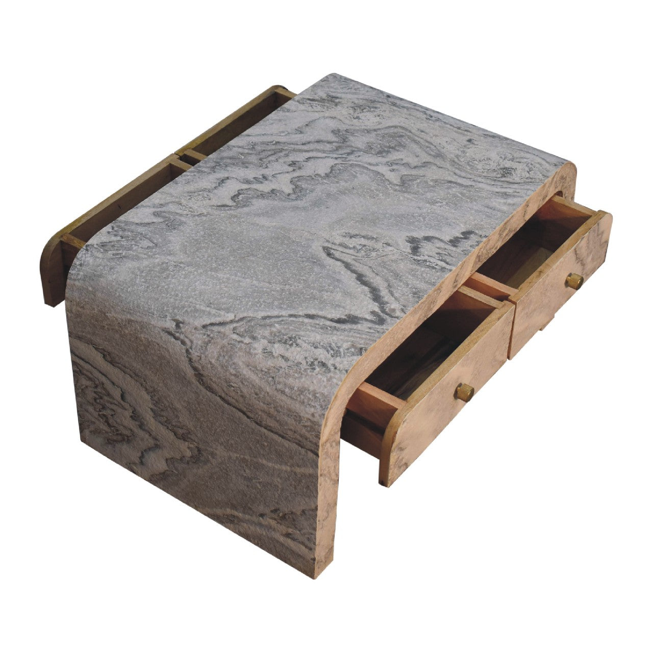 Nouveau Marble-Inspired Coffee Table