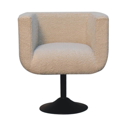 CloudSwivel Bouclé Chair