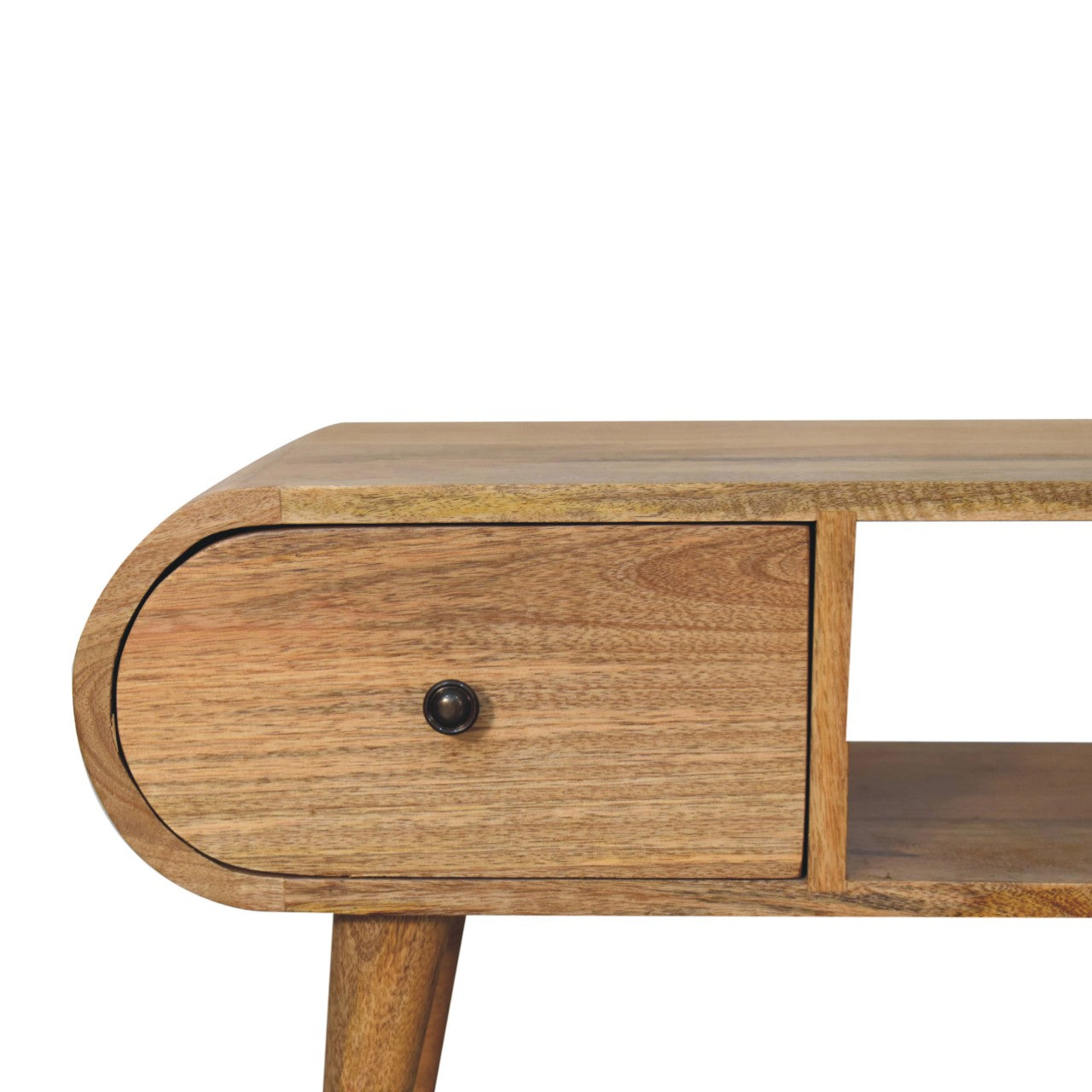 Scandi Oak Circular TV Unit