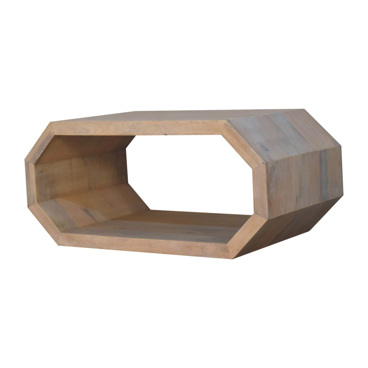 Hexa Marble Wood Coffee Table